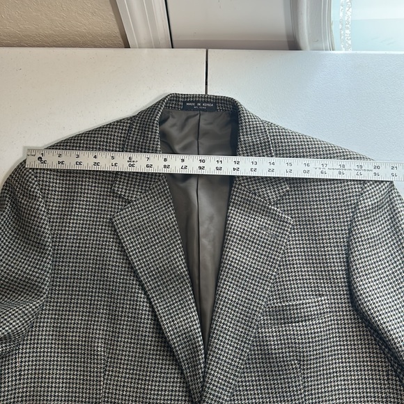 Macy’s Club Room, Mens, Brown Herringbone 100% Wool, Sport Coat/Blazer, Size 44R - Picture 3 of 10
